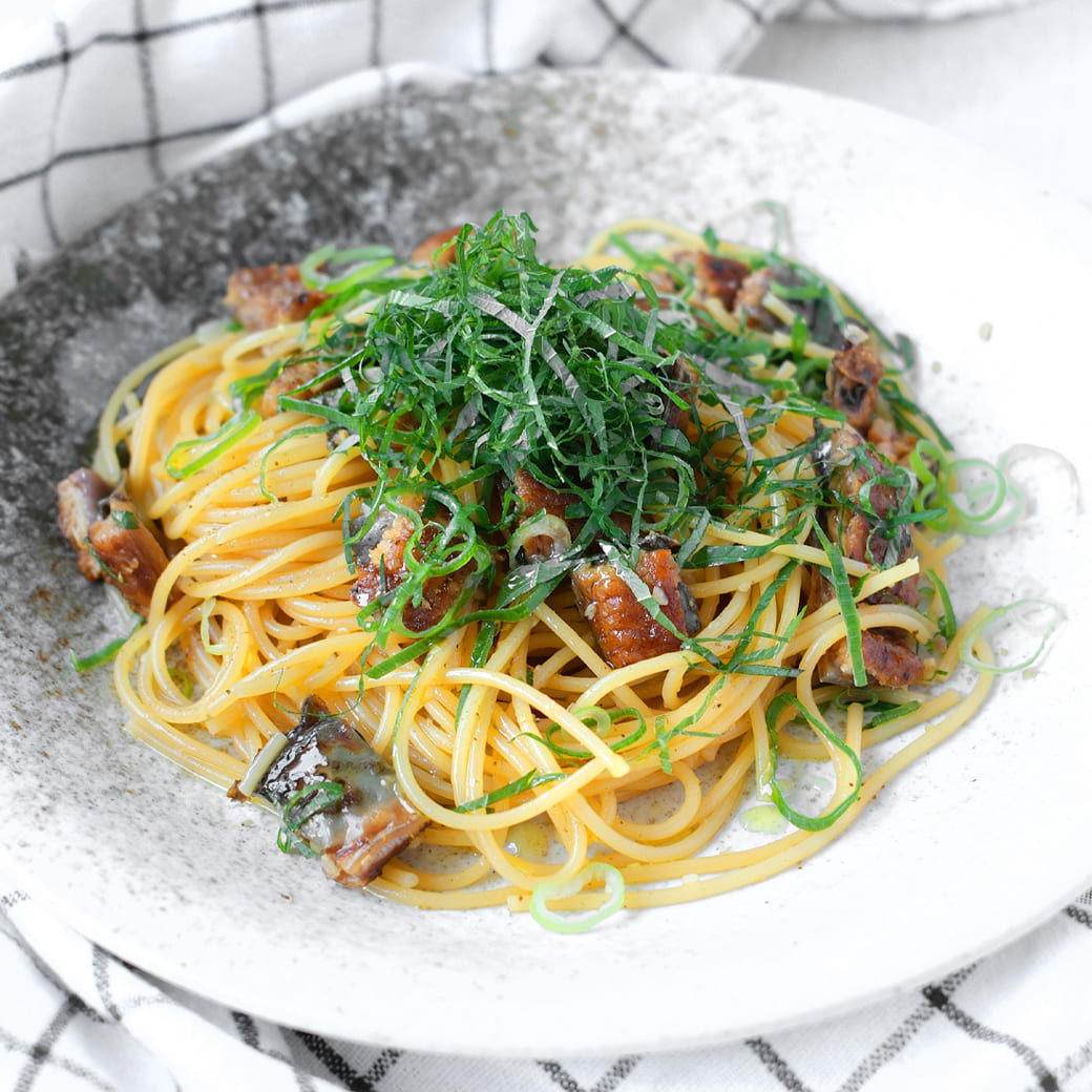 うなぎの和風パスタ