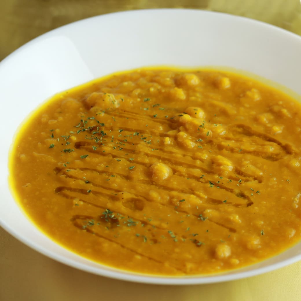 ひよこ豆とかぼちゃのスープ