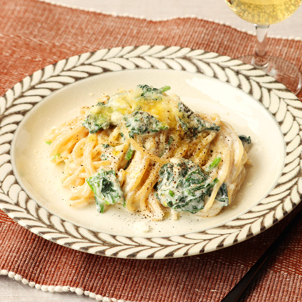 ほうれん草とリコッタのスパゲッティ