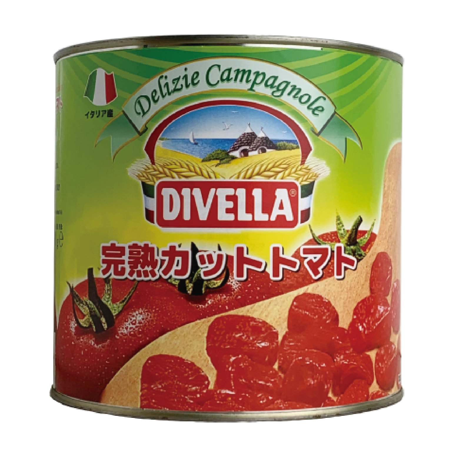 ディヴェッラ完熟カットトマト缶2500g