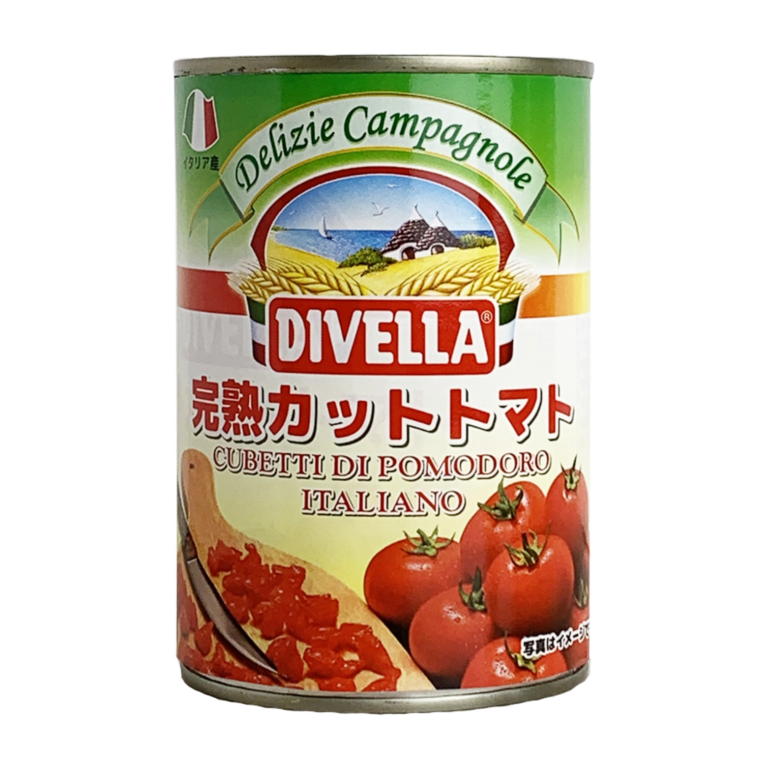 ディヴェッラ完熟カットトマト缶400g