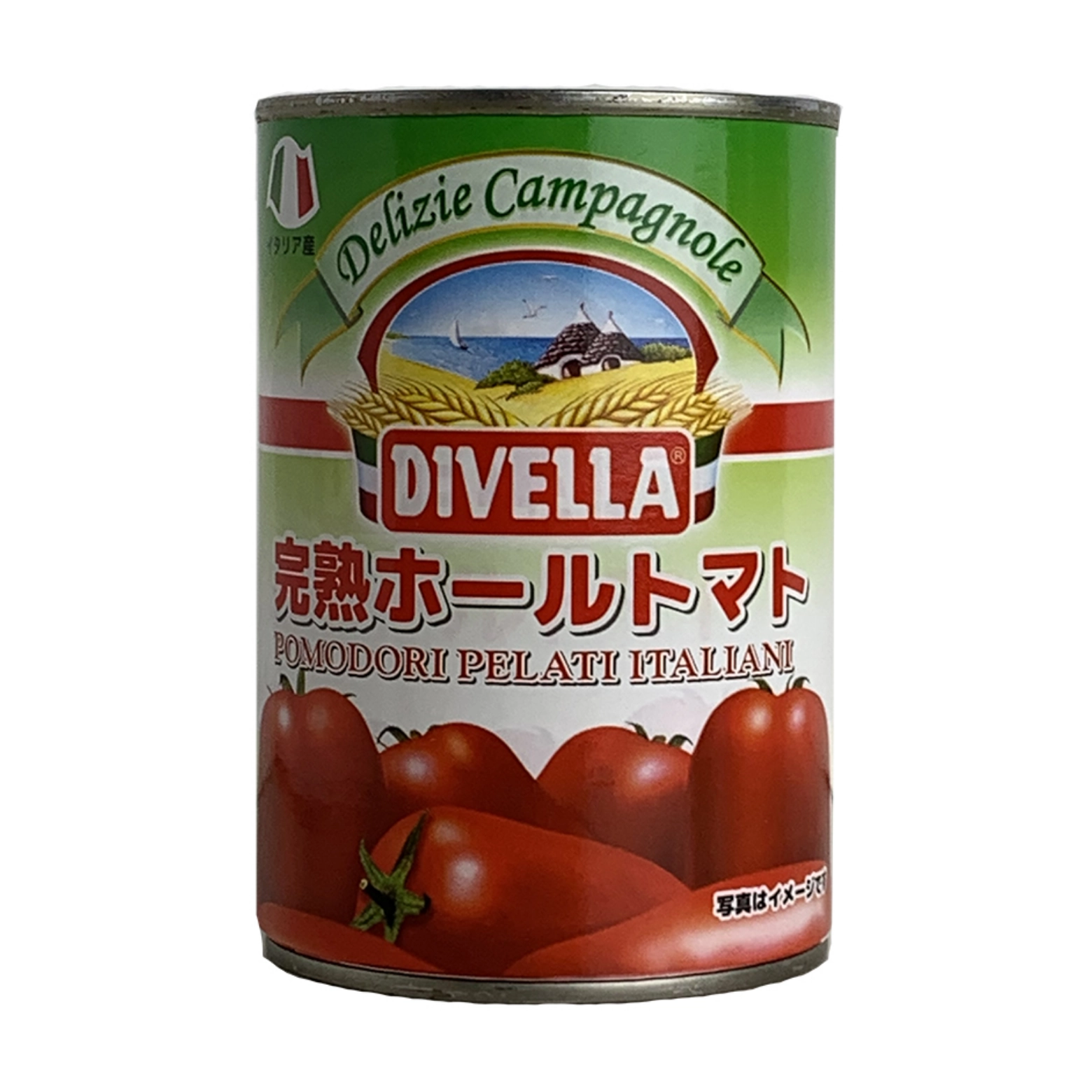 ディヴェッラ完熟ホールトマト缶400g