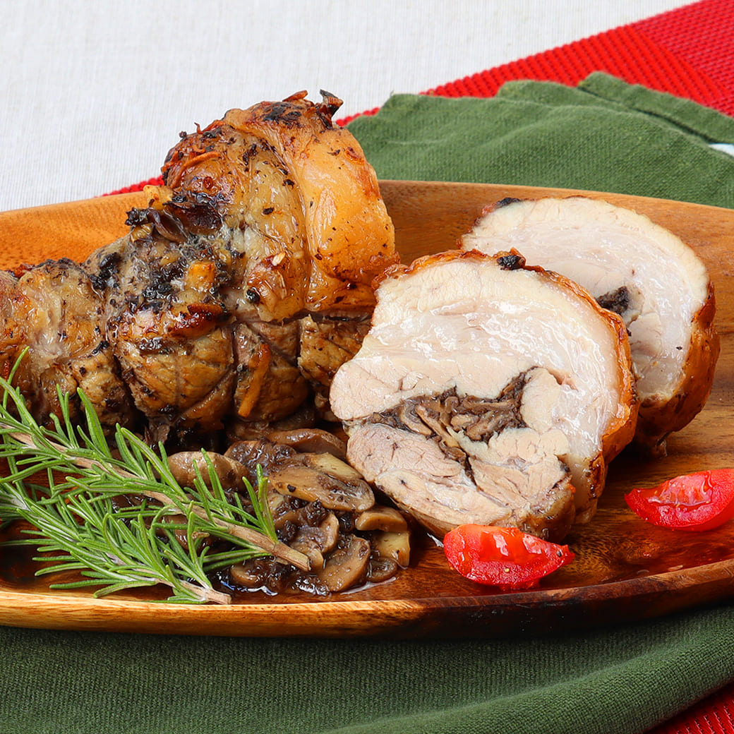 豚バラのトリュフロール焼き